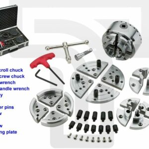 4 Jaw Geared Scroll Chuck Set - 2.75"