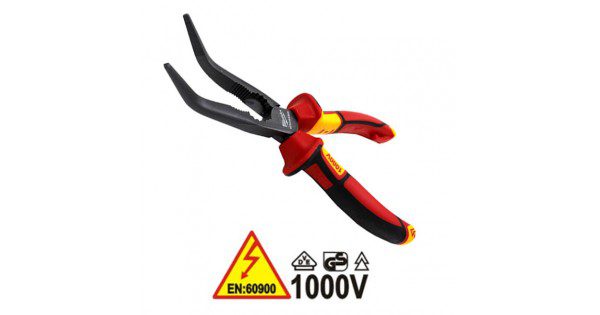 4932464565 VDE Long 45? Round Nose Pliers - Image 1
