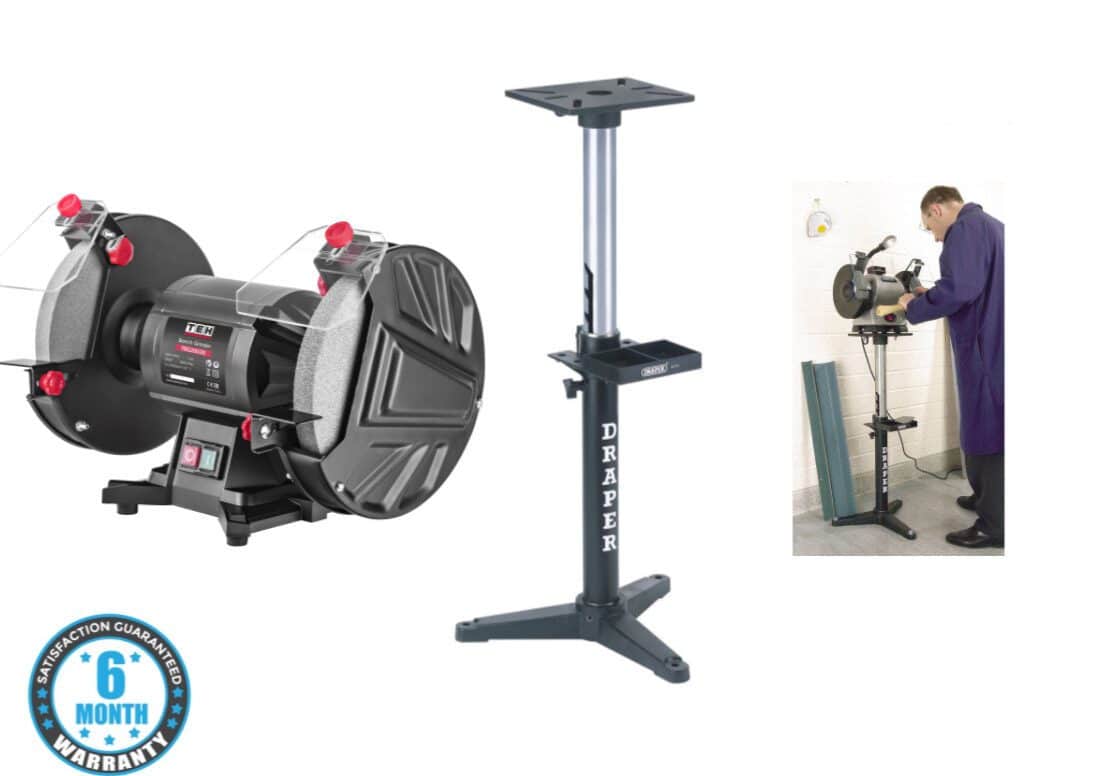 AGNC8837 Bench Grinder with Stand