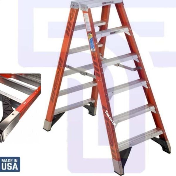 Dual-sided 5-step Fiberglass Ladder