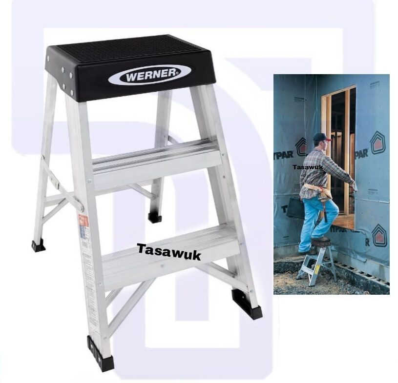 Lightweight Aluminium Step Stool 2ft