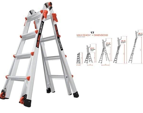 Aluminium Multi Ladder with 5.5m Reach, Made in USA