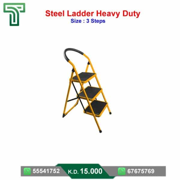 3-Step Steel Ladder for Safe Elevated Access