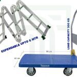 Ladder & Trolley Combo - 6m Ladder with 300kg Trolley Capacity