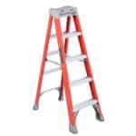 Heavy Duty Fiberglass Ladder - 5ft, 4 Steps