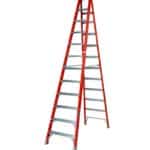 Heavy Duty Fiberglass Ladder - 12ft, 12 Steps