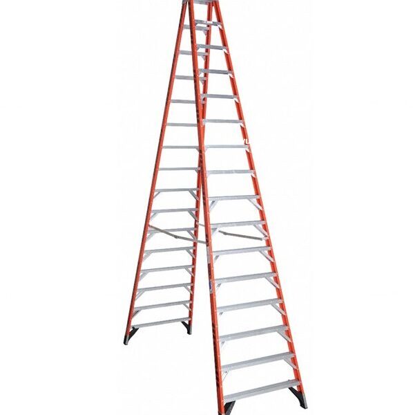 16-Step Fiberglass Ladder for Safe High Access