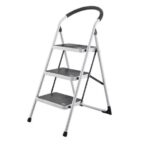 Steel Ladder White - 3 Steps