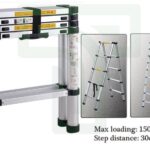 Telescopic Aluminium Ladder 2x5 Steps