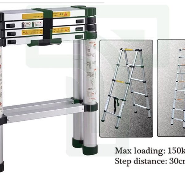 Telescopic Aluminium Ladder 2x5 Steps