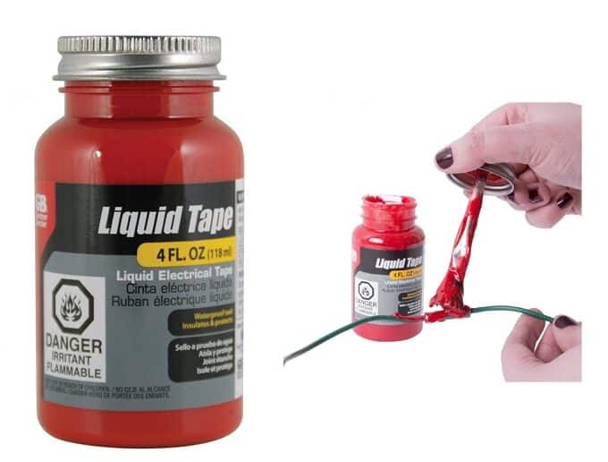 Red Liquid Electrical Tape