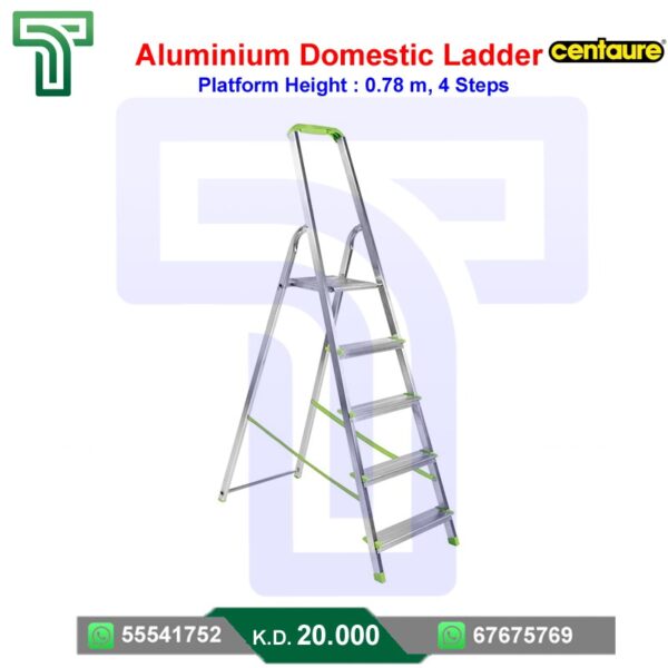 Aluminium Domestic Ladder Steps with Platform Height