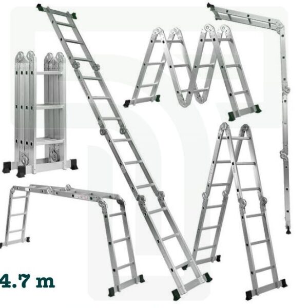 Durable Multi-Purpose Aluminium Ladder 4.7m