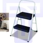 Portable 2-step folding step stool for home tasks