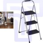 3-step folding stool for easy reach and storage