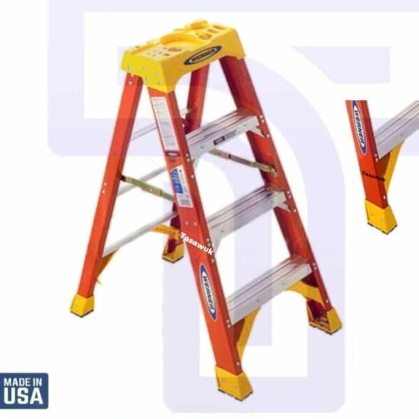 4ft Fiberglass Step Ladder, 4 Steps
