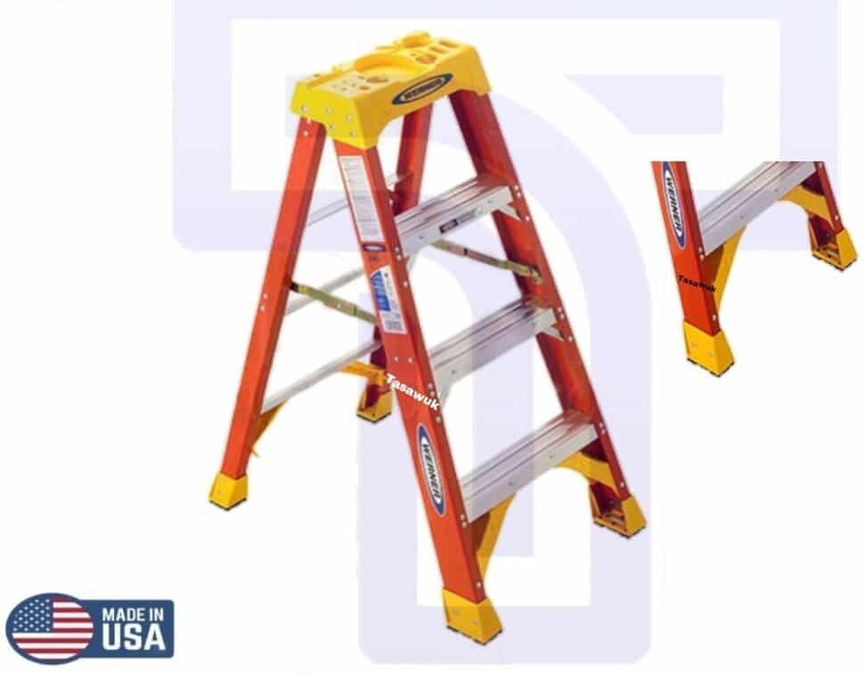 4ft Fiberglass Step Ladder, 4 Steps