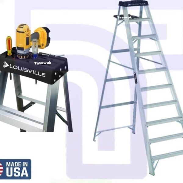 10ft Aluminium Step Ladder with tools holder