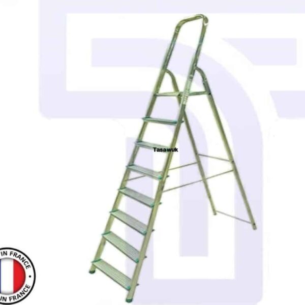 Aluminium Domestic Ladder 8 Steps Made in France