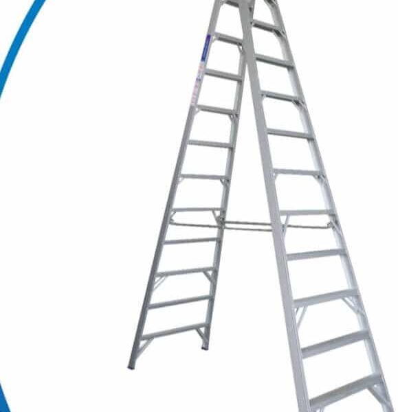 Heavy Duty Aluminium Ladder - 4.2m, 14 Steps