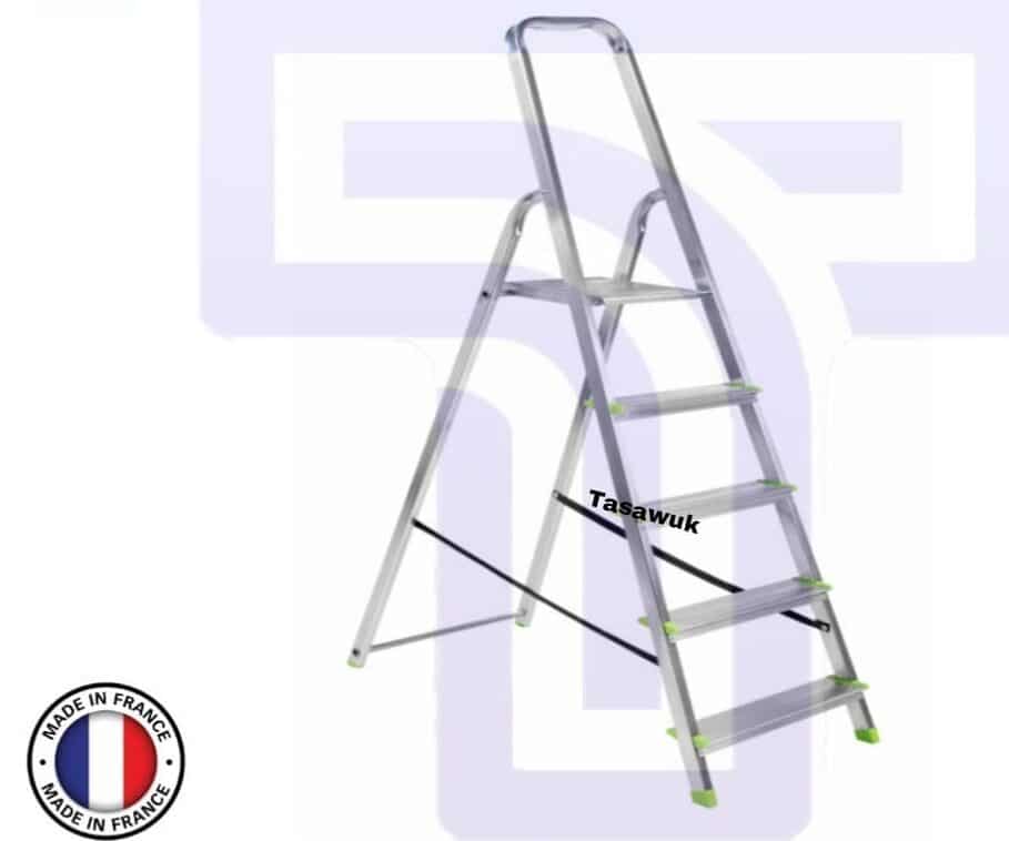 Aluminium Domestic Ladder 6 ft Made in France