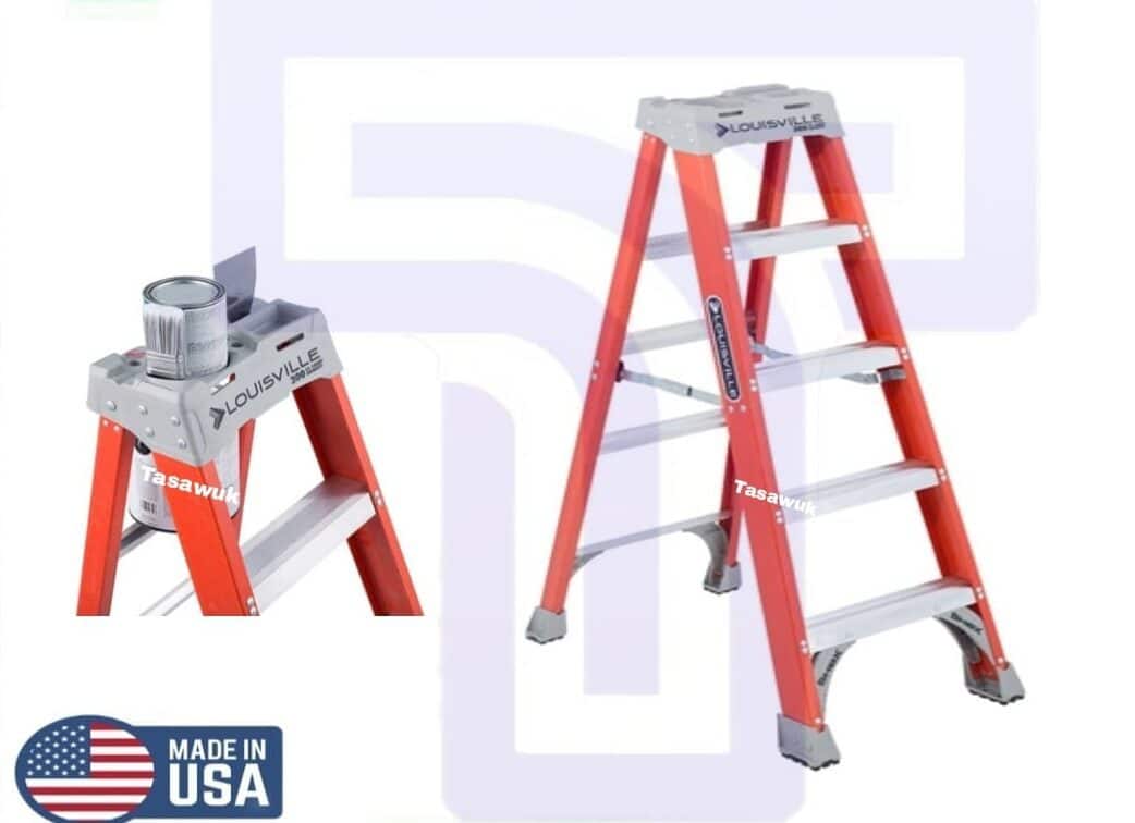 5ft Fiberglass Step Ladder with 4 Steps