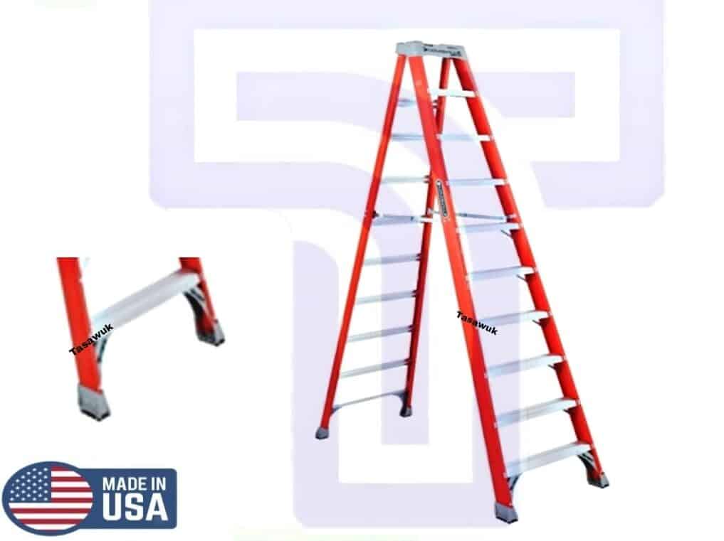 Professional-grade 10ft Fiberglass Step Ladder