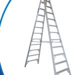 Durable Aluminium Ladder 5.1m with Anti-Slip Steps