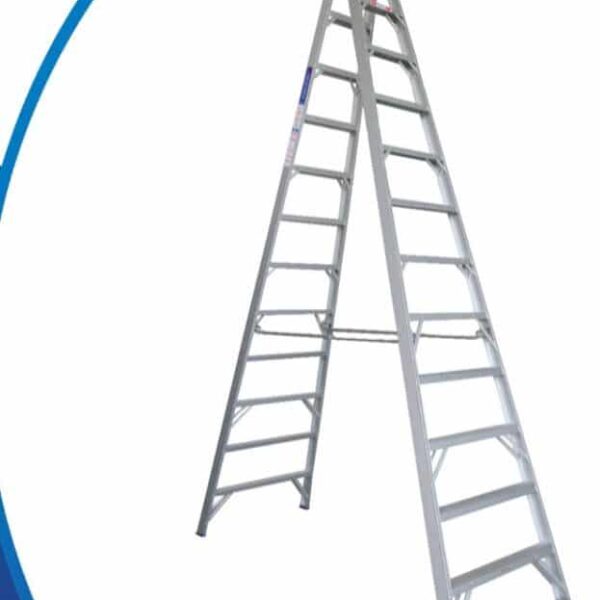 Durable Aluminium Ladder 5.1m with Anti-Slip Steps