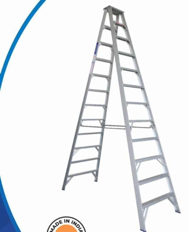 Durable Aluminium Ladder 5.1m with Anti-Slip Steps