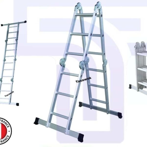 French-made 4.8m ladder with adjustable configurations