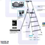 Professional Ladder - 6ft Height, Made in France