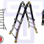 Space-saving 4x4 Foldable Telescopic Ladder