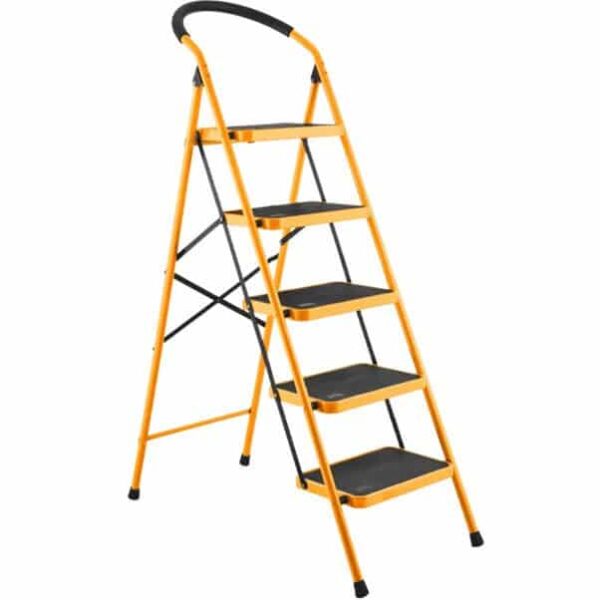 Durable 5-Step Steel Ladder for Safe Use