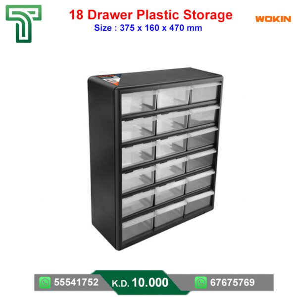 18 Drawer Plastic Storage