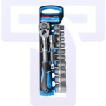 12pcs 1/2" Ratchet Handle With Sockets Set