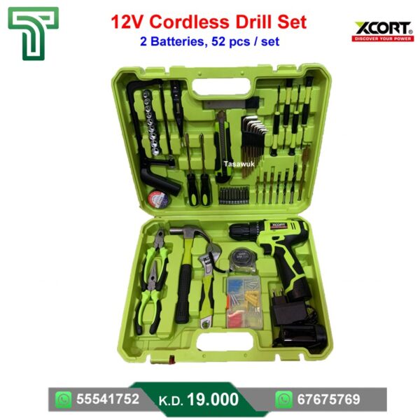 12V Cordless Drill Set