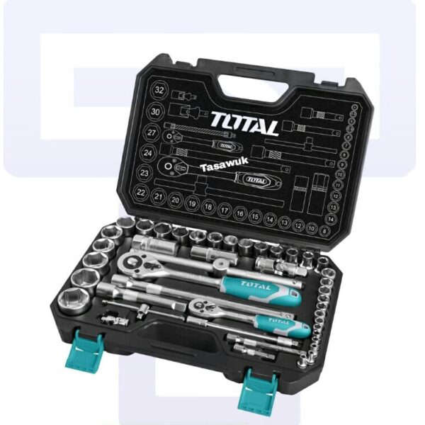 44PCS 1/4"+1/2" Socket Set