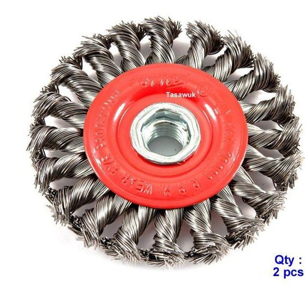 Flat Wire Brush Twisted