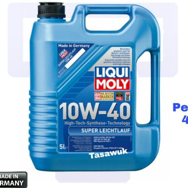 Liqui Moly 10w40 Super Leichtlauf engine oil, 5L, Germany
