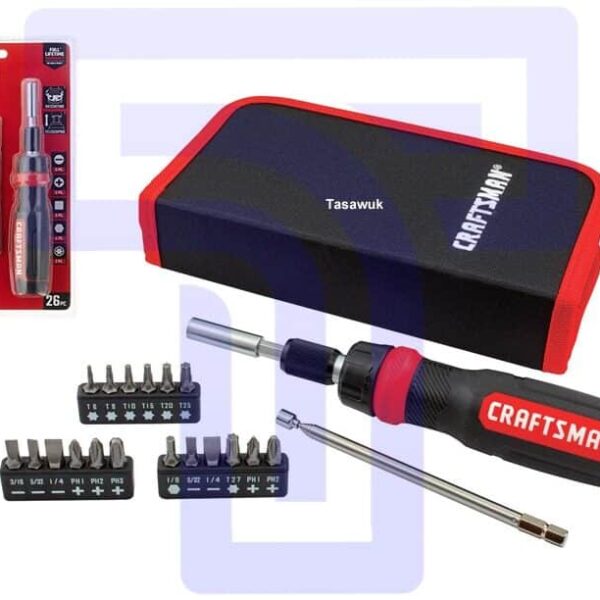 Screwdriver set, ratcheting