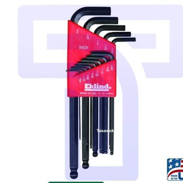 Allen key set, long bal