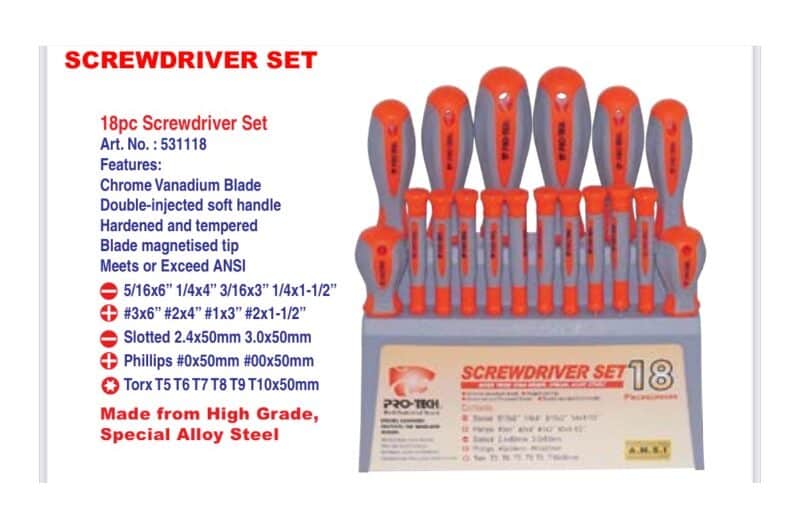 screwdriver set, diverse applications
