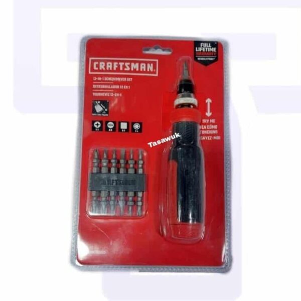 Screwdriver set, 12"" shafts