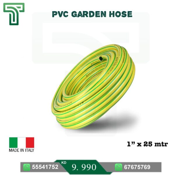 aquaco pvc garden hose 1 inch 50m