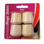 Protect Floors & Reduce Noise: Furniture Rubber Legs (1-1/8")