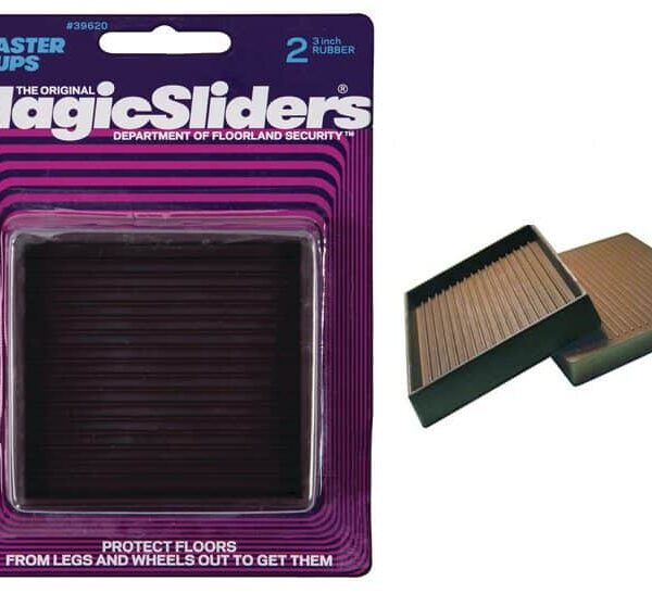 Protect Your Floors: Square Rubber Furniture Legs (3")