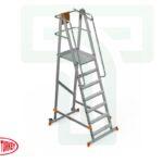 Aluminium Scaffolding Ladder 2m-STP with 182 cm Height and 8 Steps