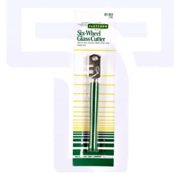 Fletcher Six-wheel 4 In. Fixed Blade Glass Cutter Green