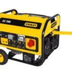 Stanley 7500W gasoline generator with wheels